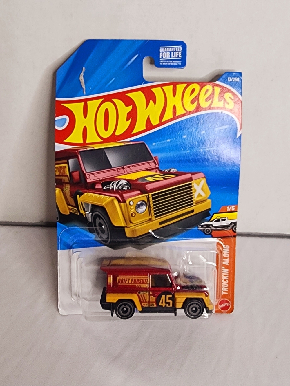 Hot Wheels Kids Die-Cast Drift Pursuit Truck – Red & Yellow